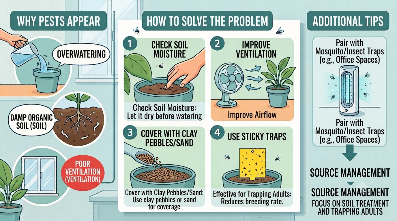 Indoor Plant Fungus Gnat Control