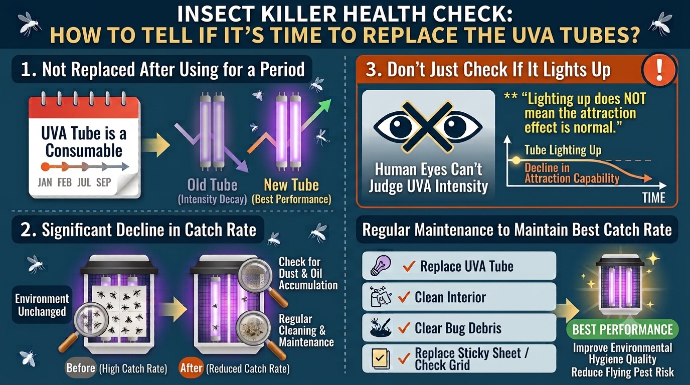 Insect Light Trap UV Lamp Maintenance