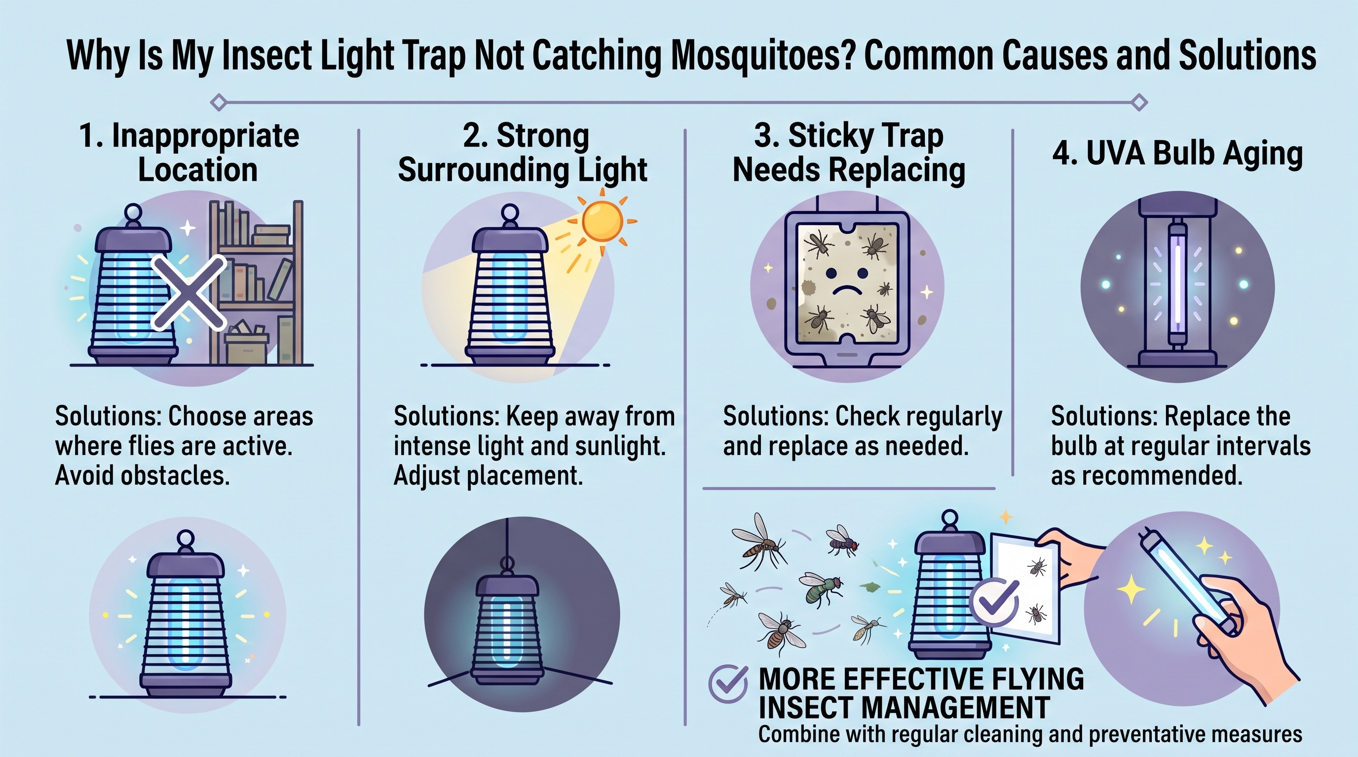 Why Is My Insect Light Trap Not Catching Mosquitoes? Common Causes and Solutions